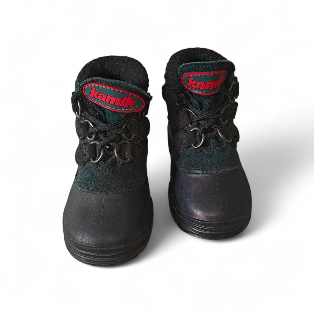 Kamik Hiking Boots Infant Toddler Size 5c Black Green